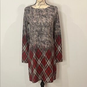 Isle by Melis Kozan long sleeve soft brushed stretch dress like new S